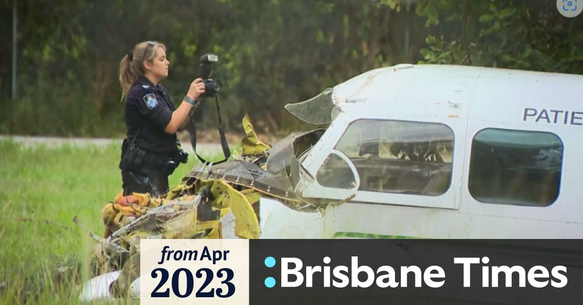 Plane crashes south of Brisbane as police issue wet weather warning